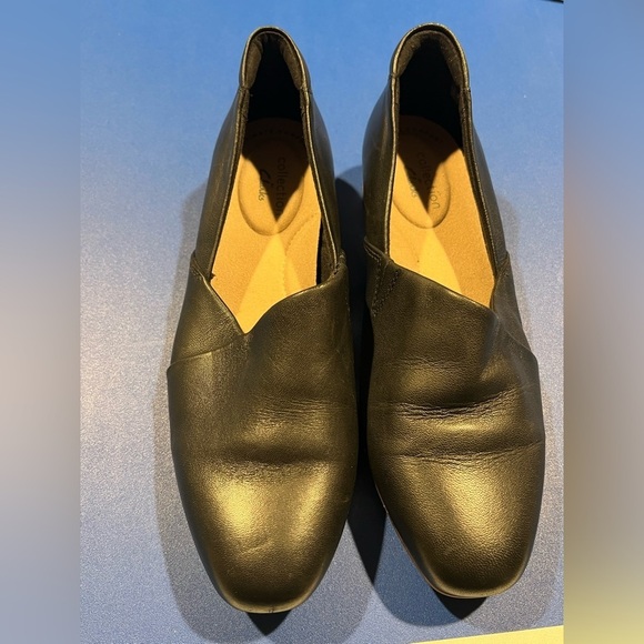 Clarks Other - Clarks Collection Shoes Womens 6 M Juliet Palm Slip On Loafer Black Leather